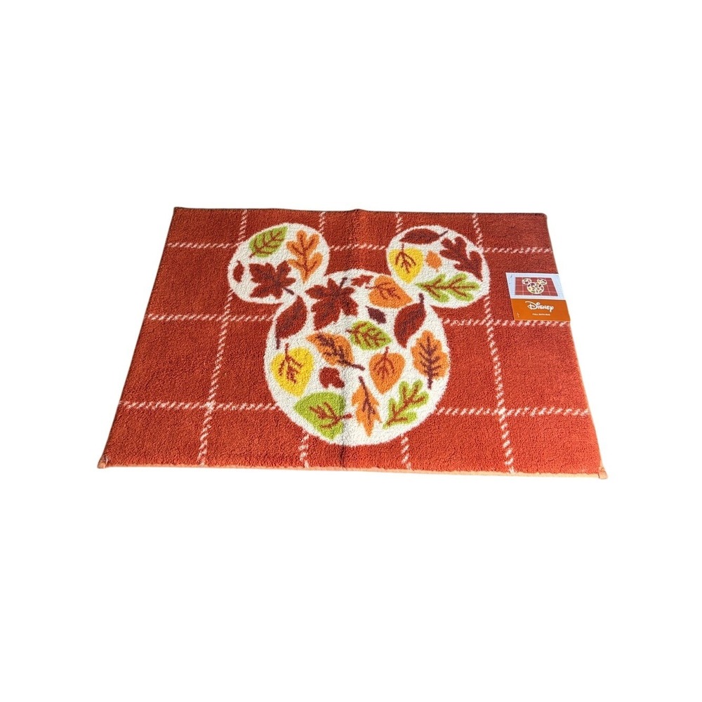Celebrate Together Disney Fall Mickey Mouse Bath Rug 20"x30" Leaf Soft GIFT NEW